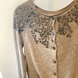 All Saints Cashmere Cardigan Hand Embroidered